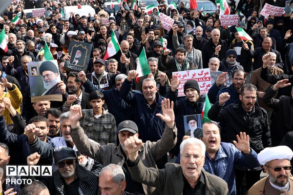 تشییع پیکر شهدای بمباران تروریستی آمریکا و اسرائیل در ارومیه