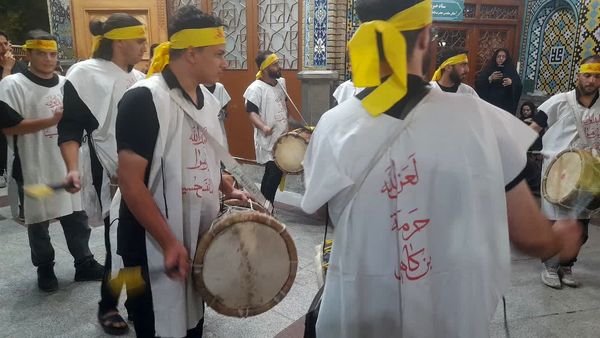 حرم حضرت معصومه(س) در شب شهادت برادر