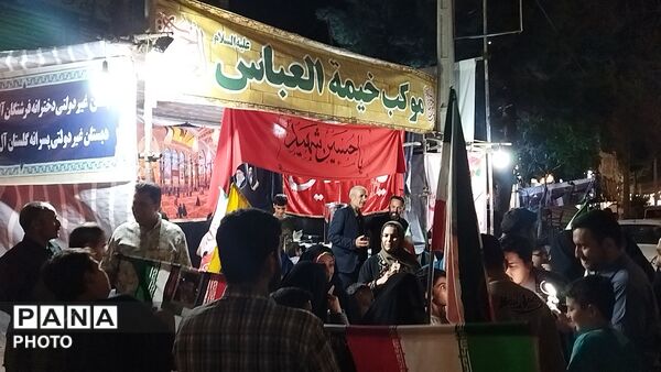 در شصت و هشتمین شب موکب خیمه العباس میزبان سنگر بانان خیابان شد 