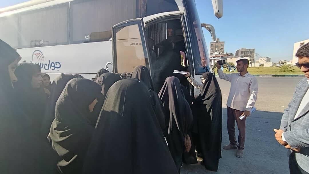 اعزام بیش از ۸۰ دانش‌آموز دختر از لیردف و جاسک به مناطق عملیاتی جنوب