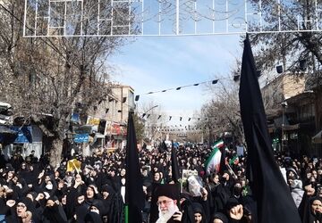 خروش مردم شهرستان سراب در محکومیت به شهادت رساندن امام خامنه‌ای 