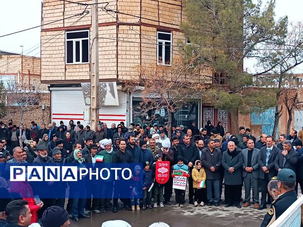 راهپیمایی 22 بهمن در شهر سلامی