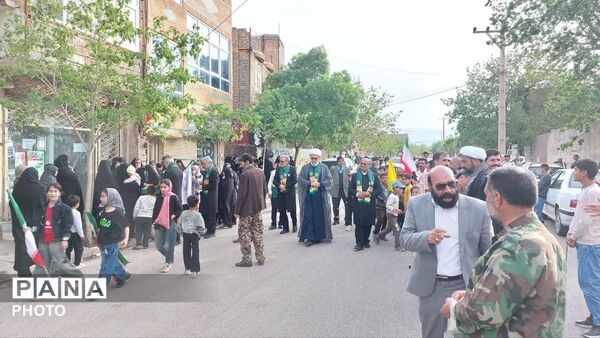 حضور خادمان حرم امام رضا (ع) در روستای آبنیه