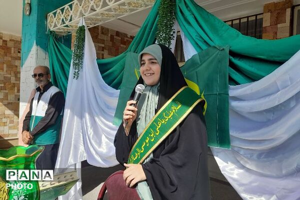 تجلی فرهنگ رضوی در دبیرستان طلوع‌فجر ملارد با برپایی موکب چایخانه حضرت الرضا(ع)