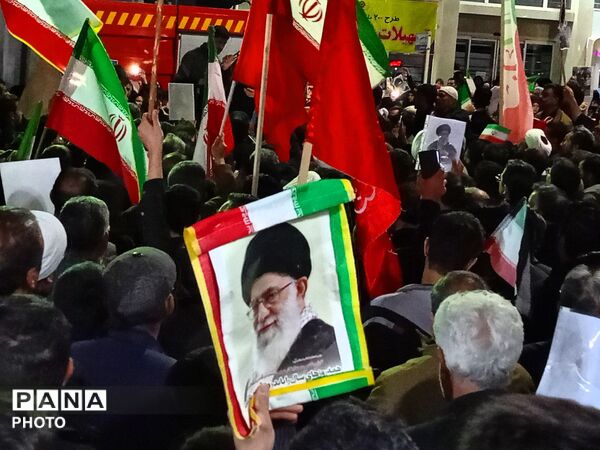 خروش پرشور مردم کاشمر در پی جنایات آمریکایی، صهیونی 