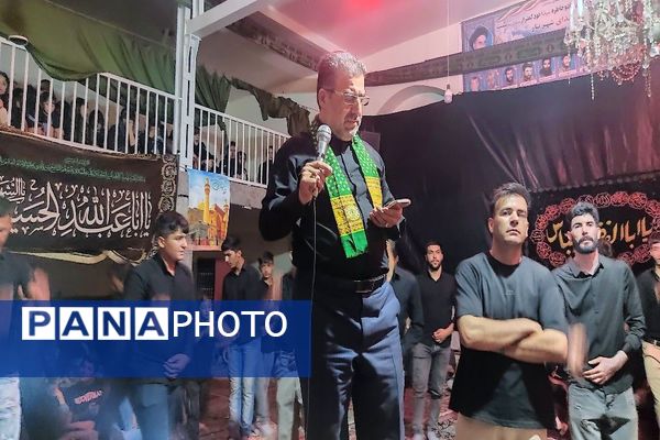 مراسم عزاداری شب تاسوعای حسینی در مسجد جامع شهر بار