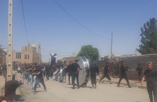 عزاداری روز عاشورای حسینی در روستای حسن آباد بلهر 