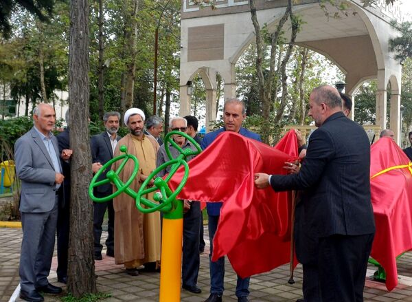 افتتاح تجهیزات ورزشی جدید در پارک شهر خشکبیجار