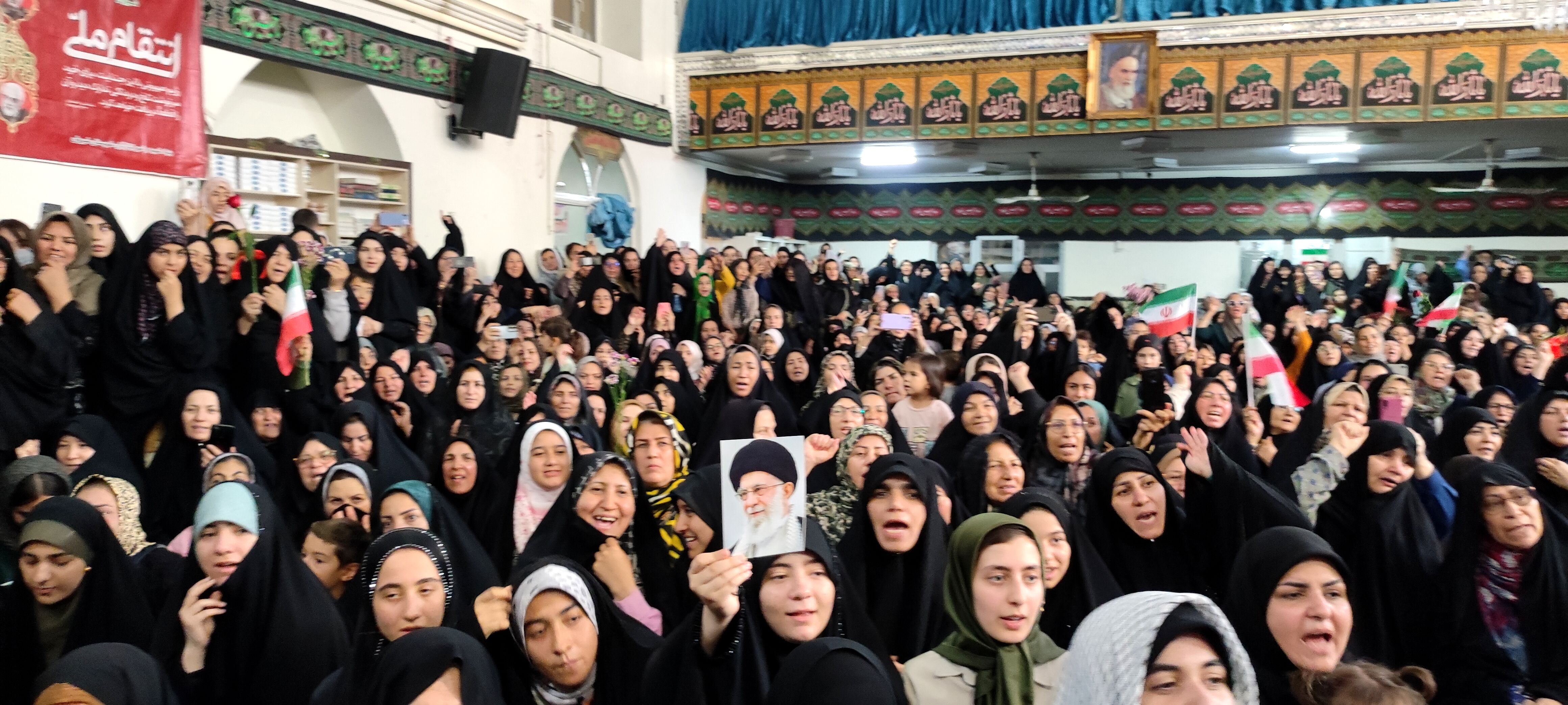 اجتماع بزرگ شیروانی‌ها در محکومیت جنایات صهیونسیتها با سخنرانی «سحر امامی»