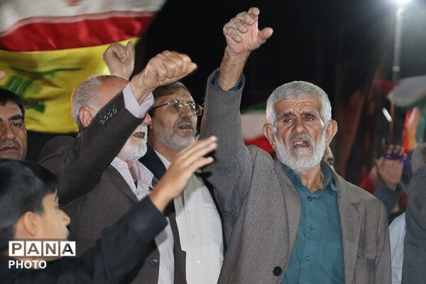 شامگاهی دیگر از حضور گرم مردمان باشتی در تجمعات
