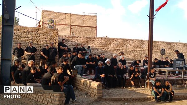 مراسم عزاداری عصر عاشورا در روستای نصرآباد