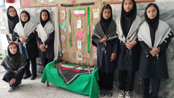 مراسم زنگ مهر در مدرسه فرهنگ خلیل آباد