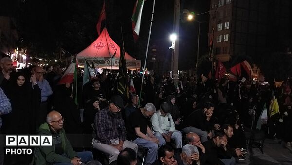 مراسم شب دوم محرم در بلوار فضل نیشابور-۱