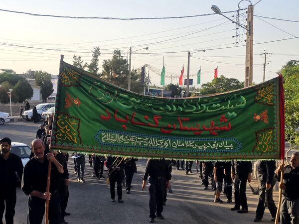 عزاداری هیئت‌های مذهبی در بارگاه منور امام زاده محمد عابد کاخک