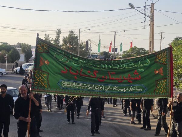 عزاداری هیئت‌های مذهبی در بارگاه منور امام زاده محمد عابد کاخک