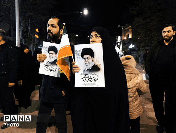 حضور ملت غیور بجنورد در شهرستان بجنورد  پی شهادت رهبر انقلاب 