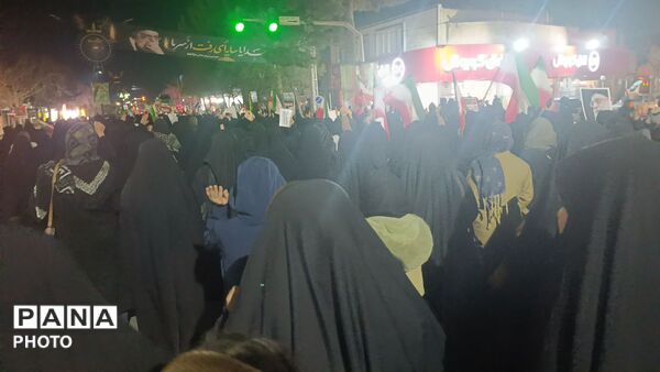 هفتمین شب از عزاداری مردم شهیدپرور آشخانه برای رهبر شهید انقلاب