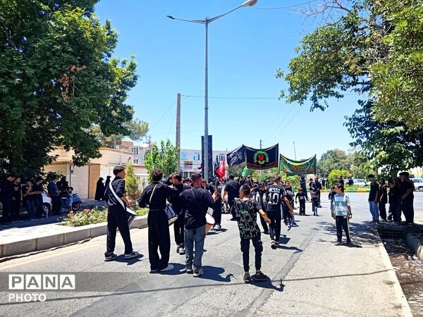 عزاداری هیئت علی اصغری در خیابان های کاشمر 