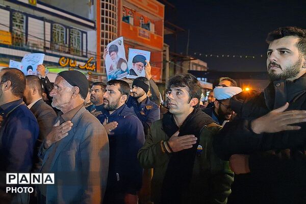 مراسم بزرگ عزاداری به‌مناسبت گرامیداشت شهادت جانسوز حضرت آیت‌الله امام خامنه در باشت