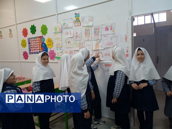 آتش و رنگ در کنار هم؛ جشن نقاشی دانش‌آموزان دبستان شهید میرشمسی 