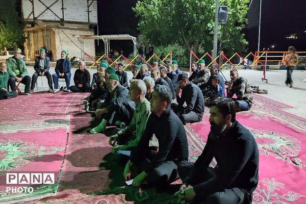 مراسم عزاداری ششمین شب از ماه محرم الحرام در حسینیه شهدای شهر بار
