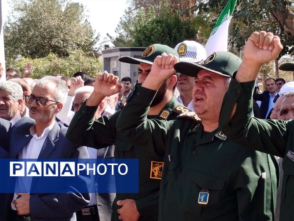 راهپیمایی جمعه خشم باحضور جمعی مردم ولایت مدار ترشیزکهن در کاشمر 