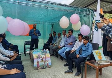 موکب پرشور دانش‌آموزی میناب برپا شد