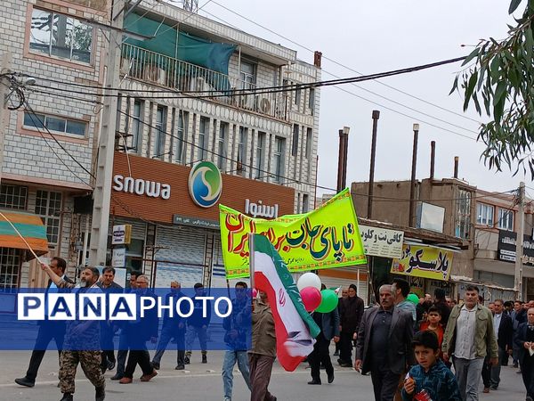 حضور پرشور مردم شهرستان پلدختر در راهپیمایی ۲۲بهمن 