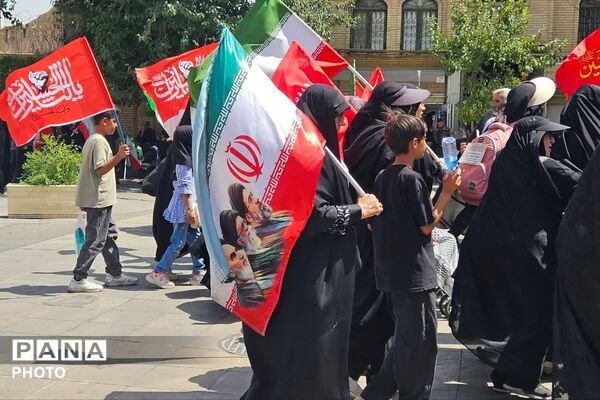 پیاده‌روی جاماندگان اربعین به سوی شاهچراغ (ع)