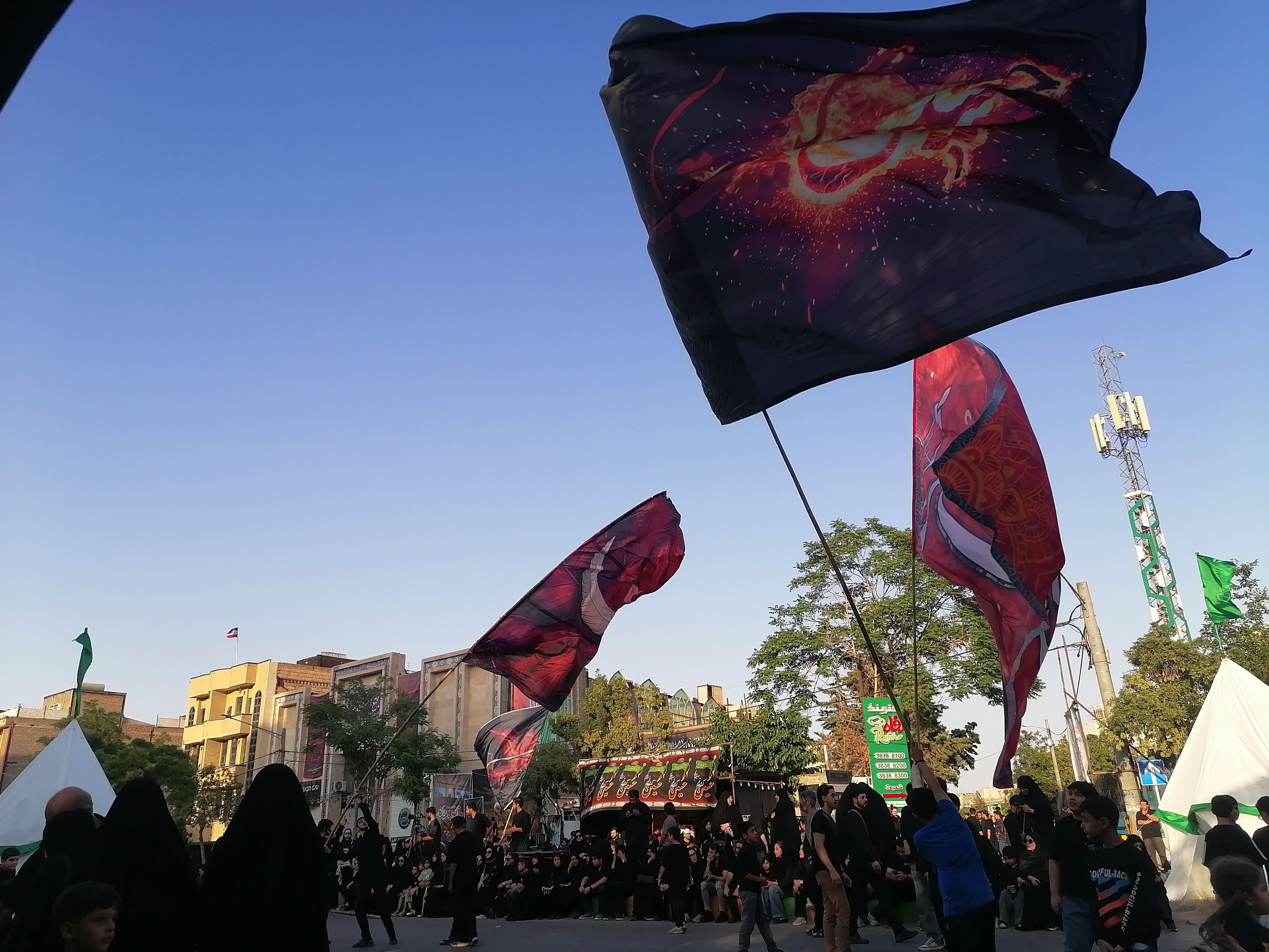 عزاداری عاشورای حسینی در بلوار هاشمیه مشهد