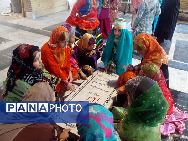 گلباران مزار شهدای شهرستان قدس توسط دانش‌آموزان مدرسه هدی یک