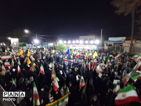 پنجاه و هفتمین شب از اجتماعات مردمی در شهرستان کاشمر 