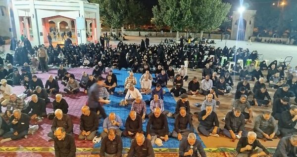 مراسم دهه اول محرم در گلزار شهدای نیشابور