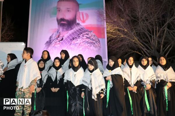 سوگواره دانش‌آموزی شهادت رهبر معظم انقلاب و شهدای میناب در ابرکوه
