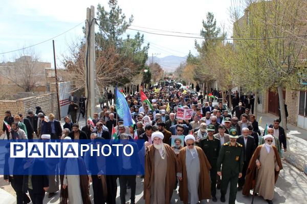 راهپیمایی روزجهانی قدس در شهر درق