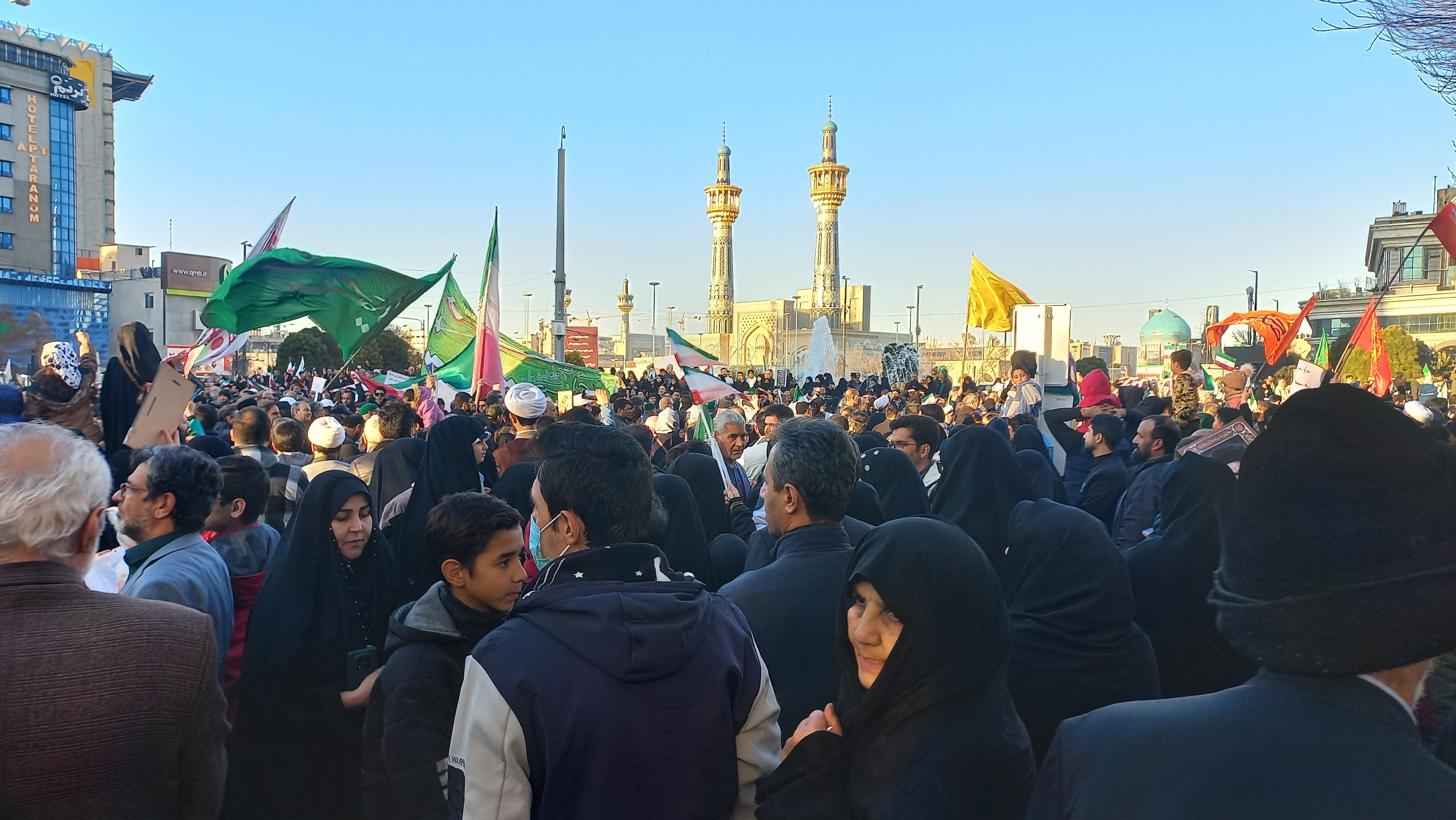 خروش امت حزب الله مشهد ۲۲ دی ماه
