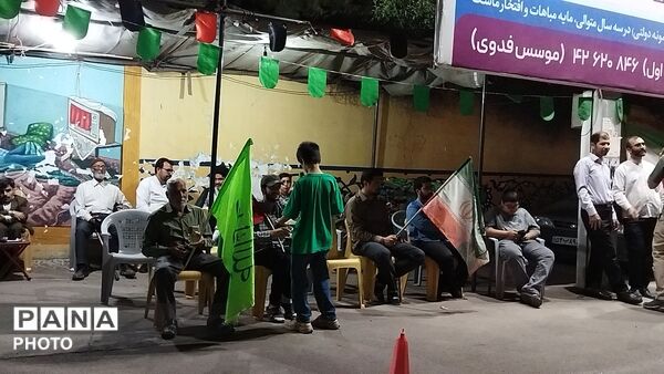 گذری بر اجتماع روبه روی  موکب قمر بنی هاشم در نود و چهارمین شب 
