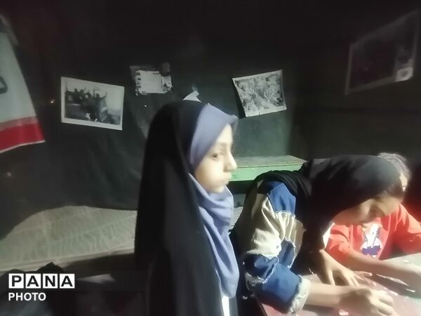 حضور دانش آموزان در موکب سازمان دانش آموزی در یکصد و ششمین شب تجمعات