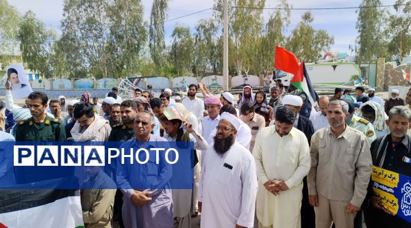 راهپیمایی روز قدس در قلعه‌گنج