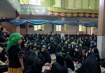  در عزای دخت سه‌ساله‌ی کربلا، دل‌ها خیمه‌سوز شد