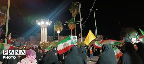 میدان داری مدافعان میهن در خیابان های پلدختر 