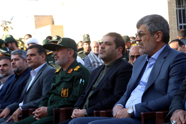 مراسم استقبال ار هفت شهید گمنام در یزد 