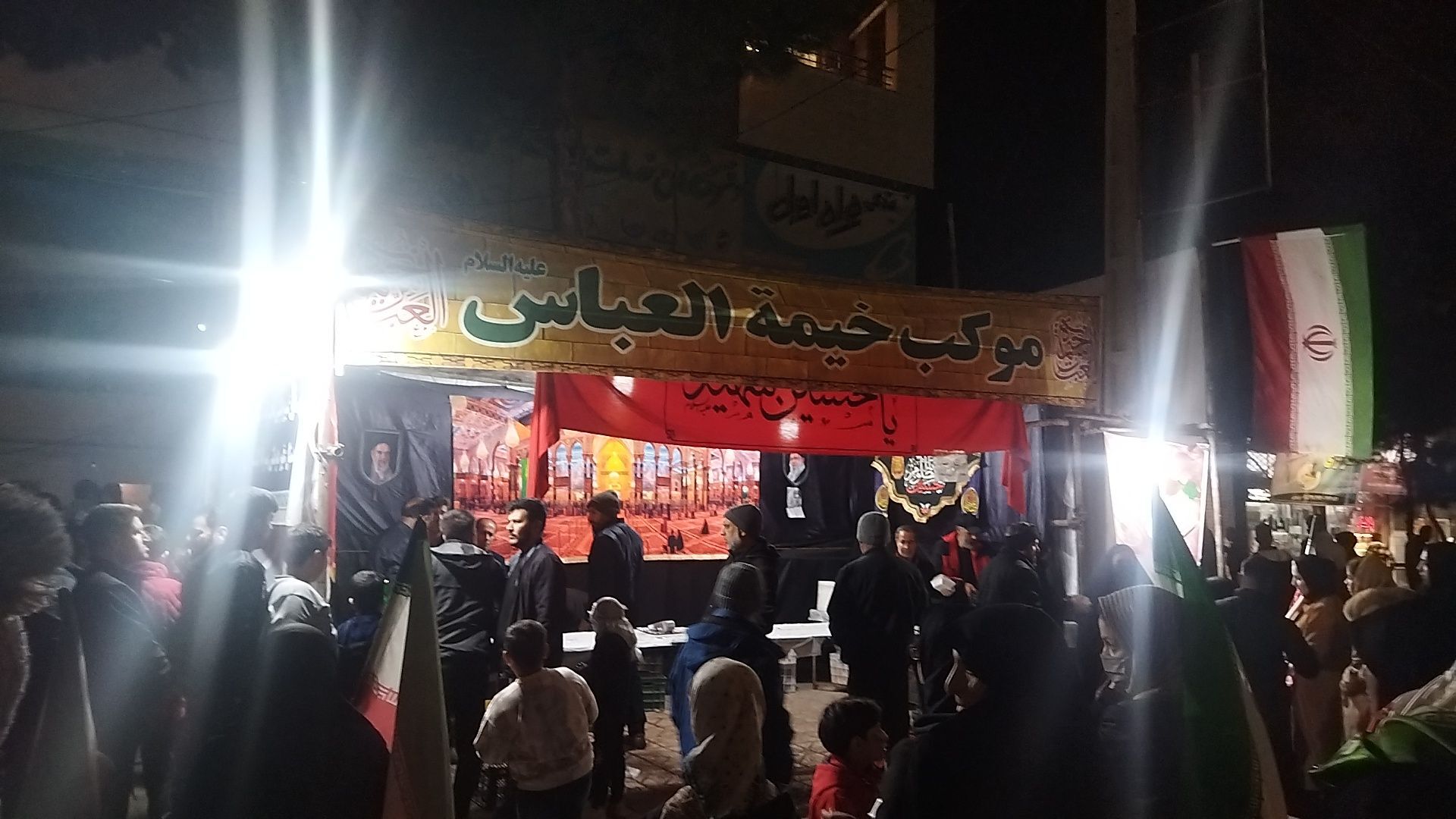 موکب خیمه العباس هر شب میزبان مردم نیشابور شد 