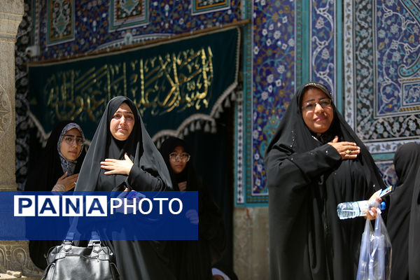 عرض تسلیت دسته‌های عزاداری سالروز شهادت امام باقر(ع) به کریمه اهل بیت