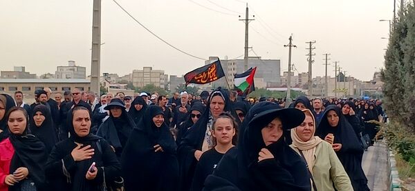 پیاده‌رویی جاماندگان اربعین در محمدشهرکرج 