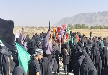 پیاده روی حرم تا حرم روستای زیارتگاه از امامزاده عبدالرحیم بوان شهرضا
