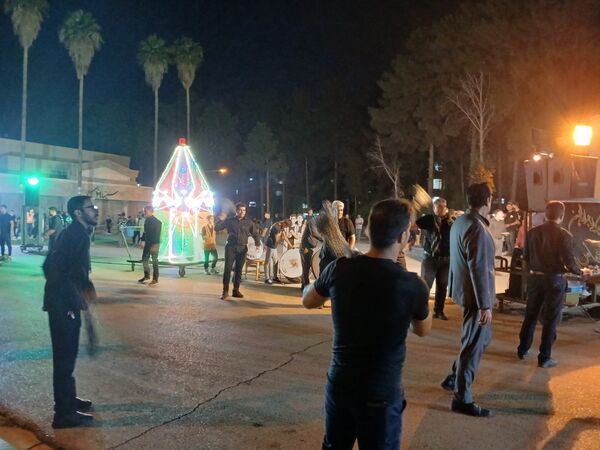 مراسم عزاداری شب عاشورا در پایگاه هوایی شهید دوران شیراز