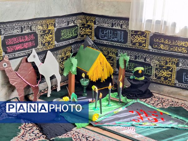 نوآموزان قرآنی دارالقرآن امام علی(ع) در سوگ شهادت حضرت رقیه 