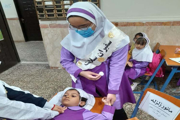 مانور زلزله در مدارس شهرستان‌ها و مناطق استان بوشهر