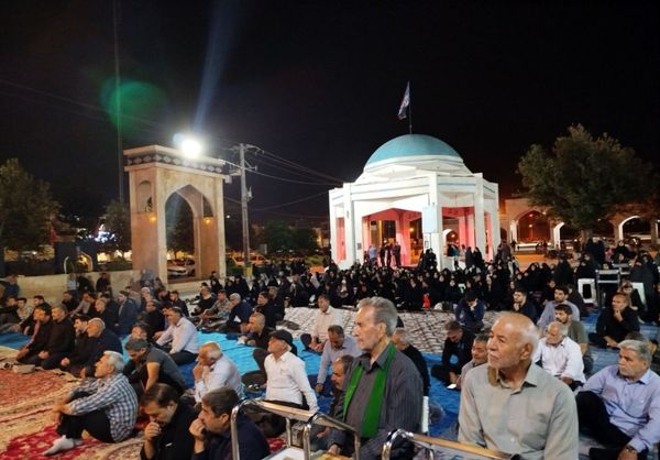  مراسم عزاداری اباعبدالله الحسین(ع) در مسجد شهدای گمنام 